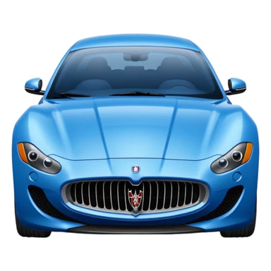 Blue Maserati sticker