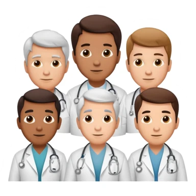 5 doctor staff all men make the differ in age sticker