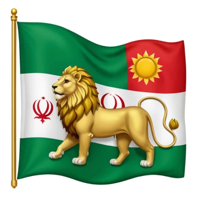 Iranian flag before the Islamic revolution  sticker
