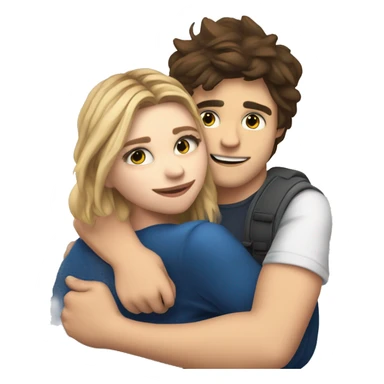 Emoji Chloe grace moretz hugging elrubiusomg sticker