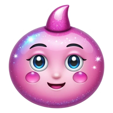 pink sparkles emoji sticker