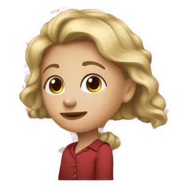 Девушка красивая с красивыми бордовыми-красными волосами, одежда черная, глаза коричневые, красивые ресницы, крест готический на шее, на одном ухе пирсинг  sticker