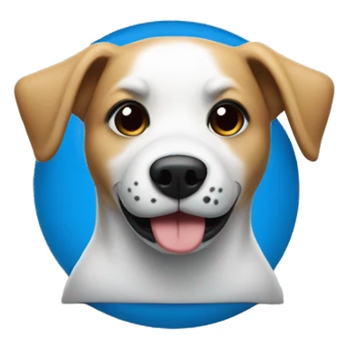 Dog sitting on 2024 Kia seltos blue sticker