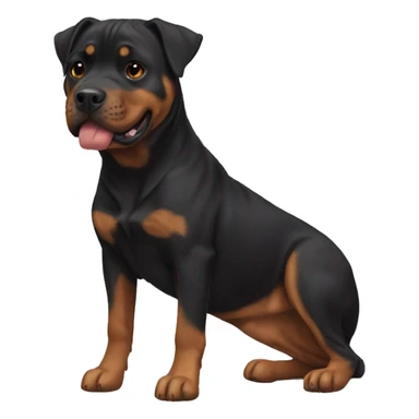 Rottweiler pit bull mix brindle fur  sticker