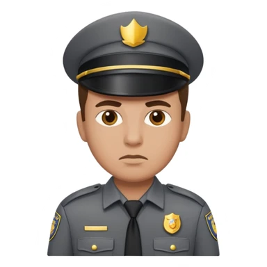 mall security gray uniform sticker