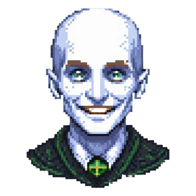 smiling Voldemort sticker
