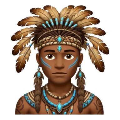 elemental tribal man sticker