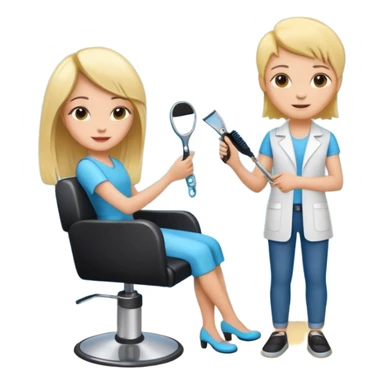 online booking for hairdresser sticker