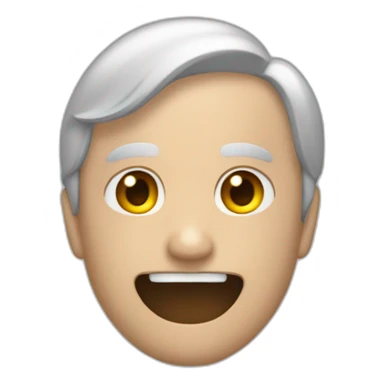 Une personne chauve sur une autre personne chauve avec un œuf sticker