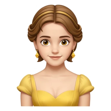 emma watson as belle Cinematic Realistic sticker