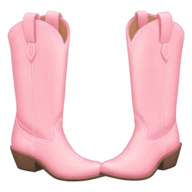 pastel pink cowgirl boots sticker