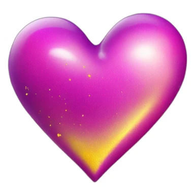 pink-and-purple-heart-with-yellow-sparkles sticker
