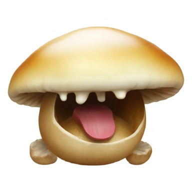 kombucha mushroom with a hungry face sticker