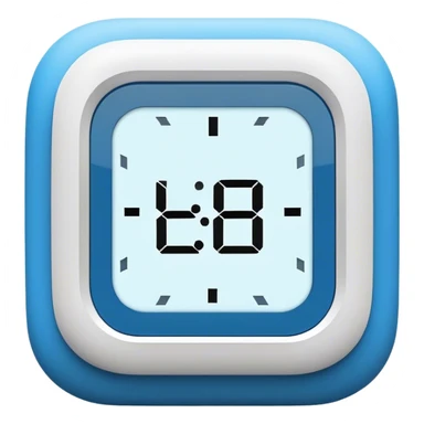 A Digital LED clock displaying the numbers 11:11 in blue  sticker