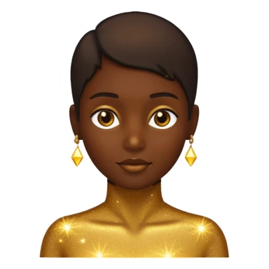 human silhouette glowing with sparkles sticker