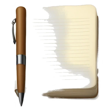 Diary with pen  sticker