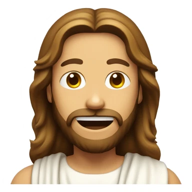 Jesus emoji of the face with ok gesturing  sticker