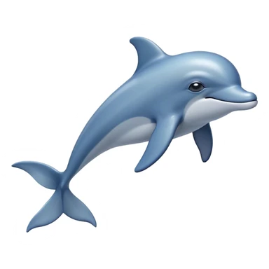 Cinematic Noble Dolphin Portrait Emoji, Poised and graceful, with a sleek, streamlined body of smooth, silvery-blue skin and a gentle, arched dorsal fin, deep, soulful eyes exuding intelligence, Simplified yet sharp and sophisticated features, highly detailed, glowing with a soft, aquatic luminescence, high shine, intelligent and elegant, stylized with an air of oceanic majesty, focused and fluid, soft glowing outline, capturing the essence of a watchful and confident marine guardian that seems ready to leap out of the screen with effortless authority! sticker