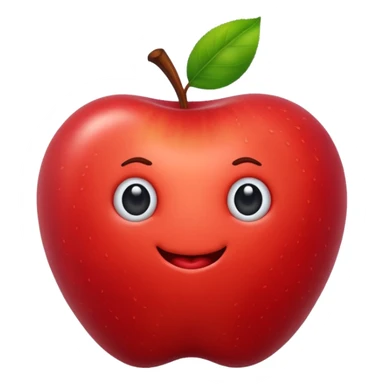 worm in apple sticker