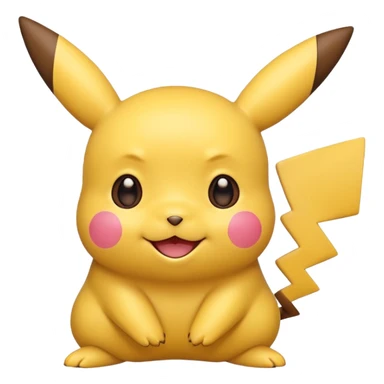A PIKACHU EMOJI sticker