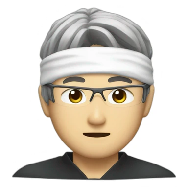 Satoru gojo with blindfold sticker