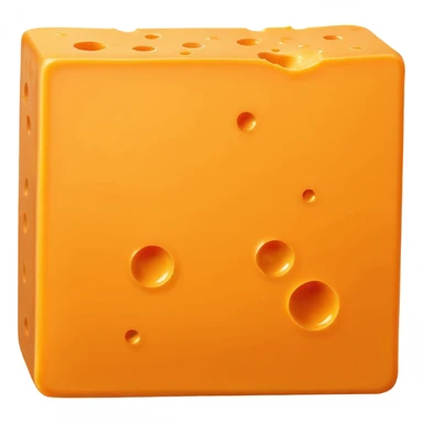 1 square sheet of cheddar cheese sticker