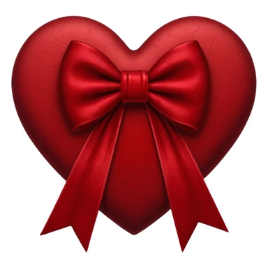 heart with a velvet bow, goth sticker
