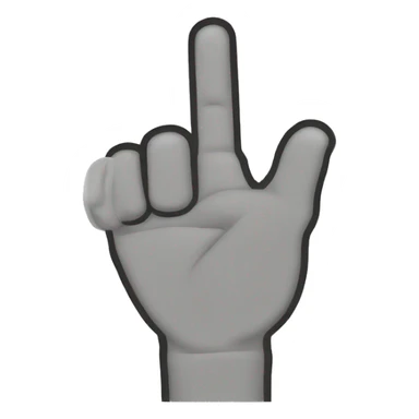 Point index finger sticker