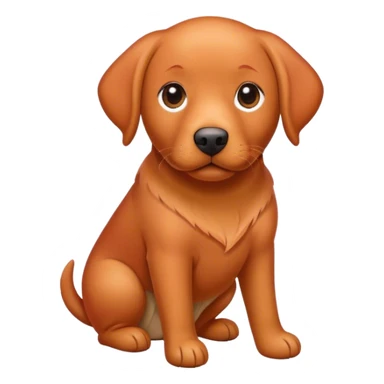 Red Labrador  sticker