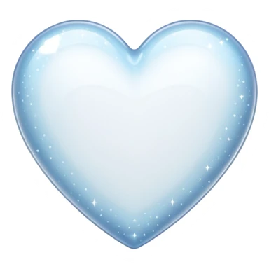 white heart with sparkles sticker