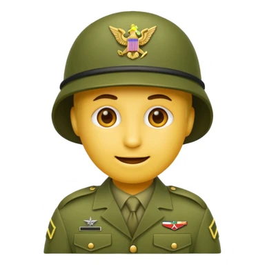 Create emoji of army  sticker