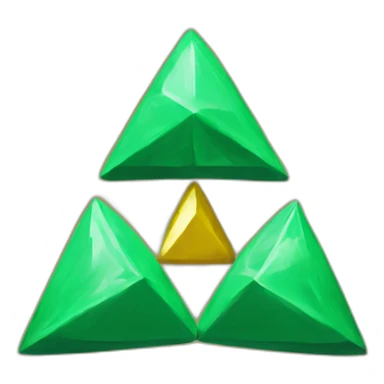 Zelda triforce symbol sticker