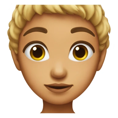 A chick with a sassy face sticker