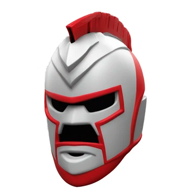 Texas-tech-red-raiders Caucasian tattooed  battle helmet Mohawk multi color white silver 3d sticker