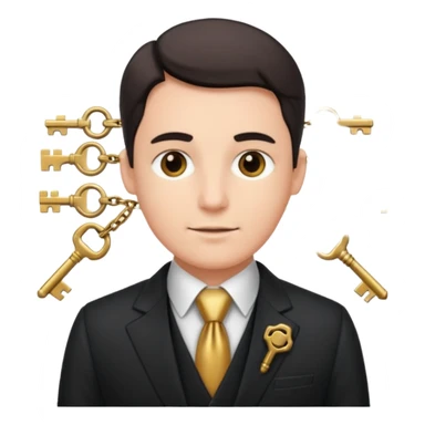 Official with Clusters of Keys Around Their Necks sticker