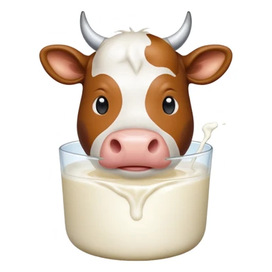 cow in a milk sticker