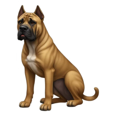 Presa Canario Dog Full Body sticker