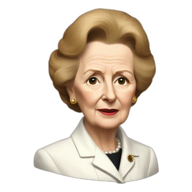 margaret thatcher as a furry sticker