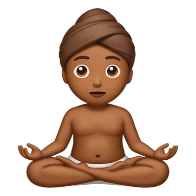meditating poop emoji sticker