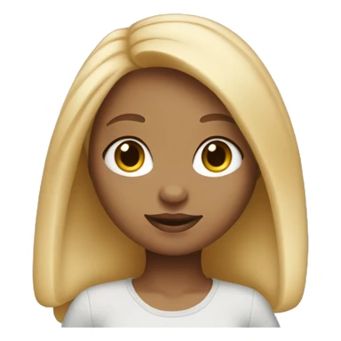 Bunny light skin girl with blond hair sticker