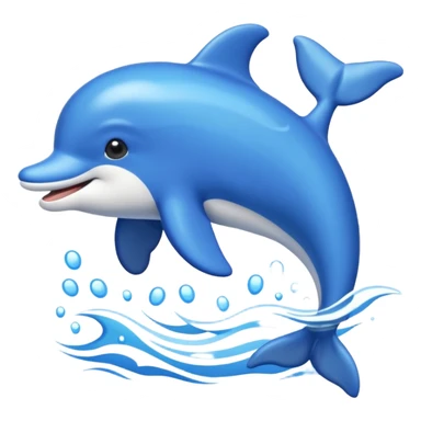 a combination of a dolphin and a boarder collie in one emoji sticker