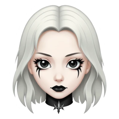 Alina in black metal logo style sticker