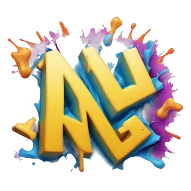 letters NTM in graffiti style sticker