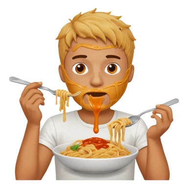 the man who eats pasta sticker