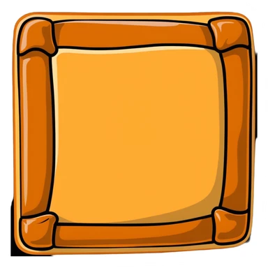 caramel square sticker