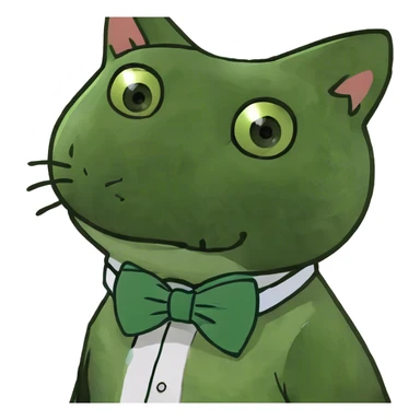 Cat wearing a bow tie  sticker