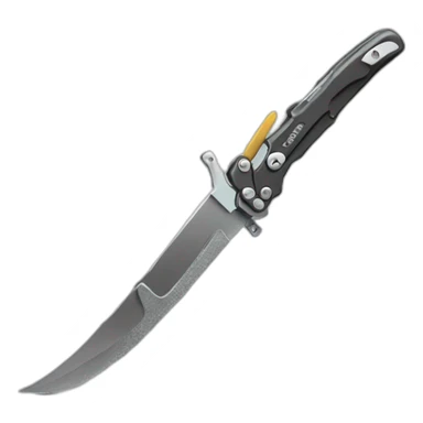 A guy flipping a butterfly knife sticker