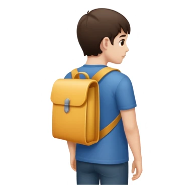 Person hiding object behind back sticker