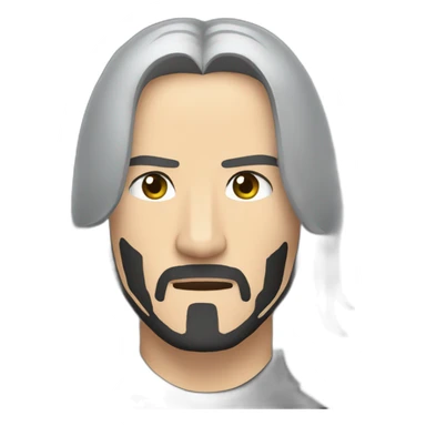 John Wick is cute with love emogy sticker