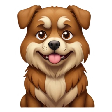 Ugly dog in front of a house sticker